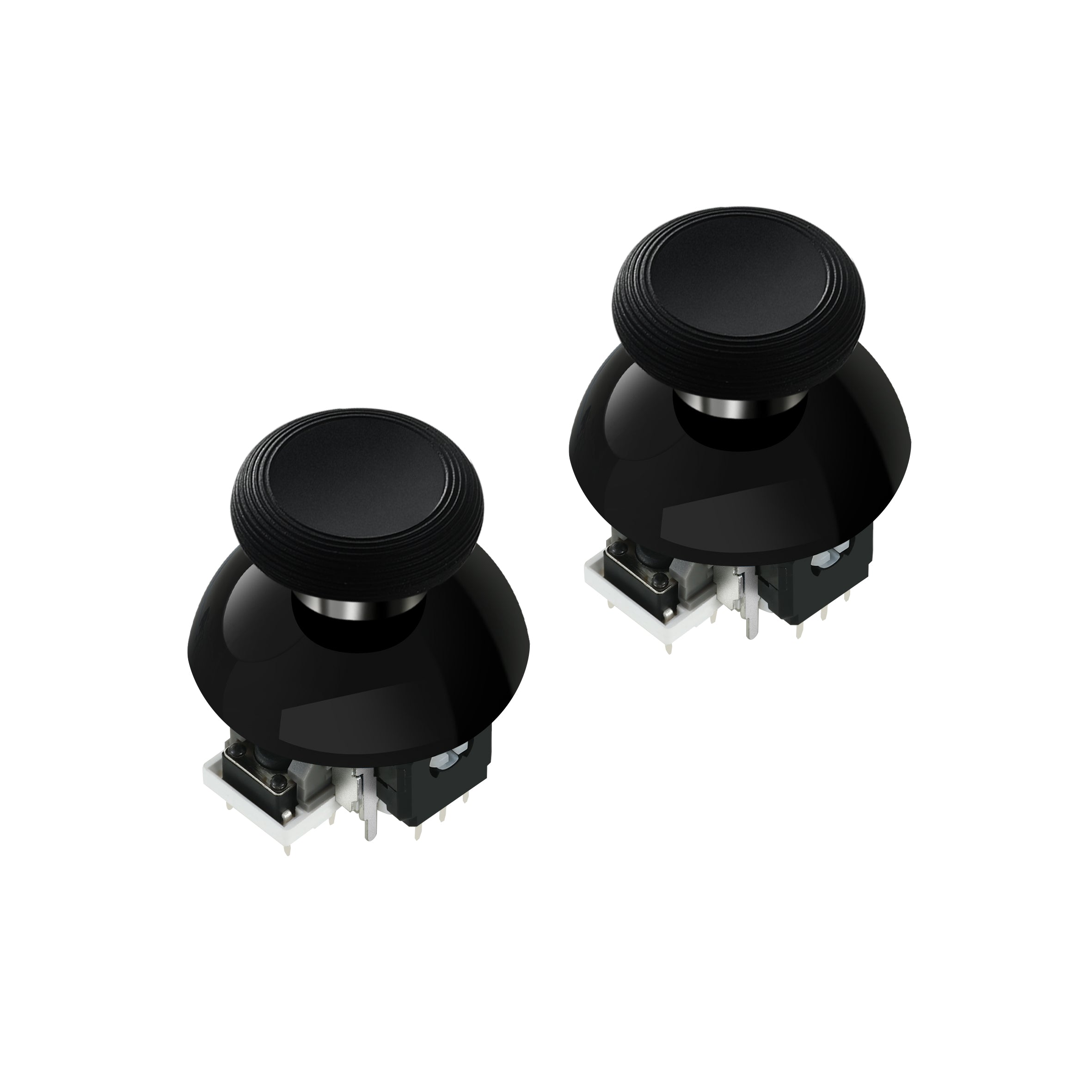 GuliKit 720° Adjustable Tension TMR Magnetic Joystick Replacement Kit with 3 Pairs Thumbstick Caps - 1 Pair(NS55)