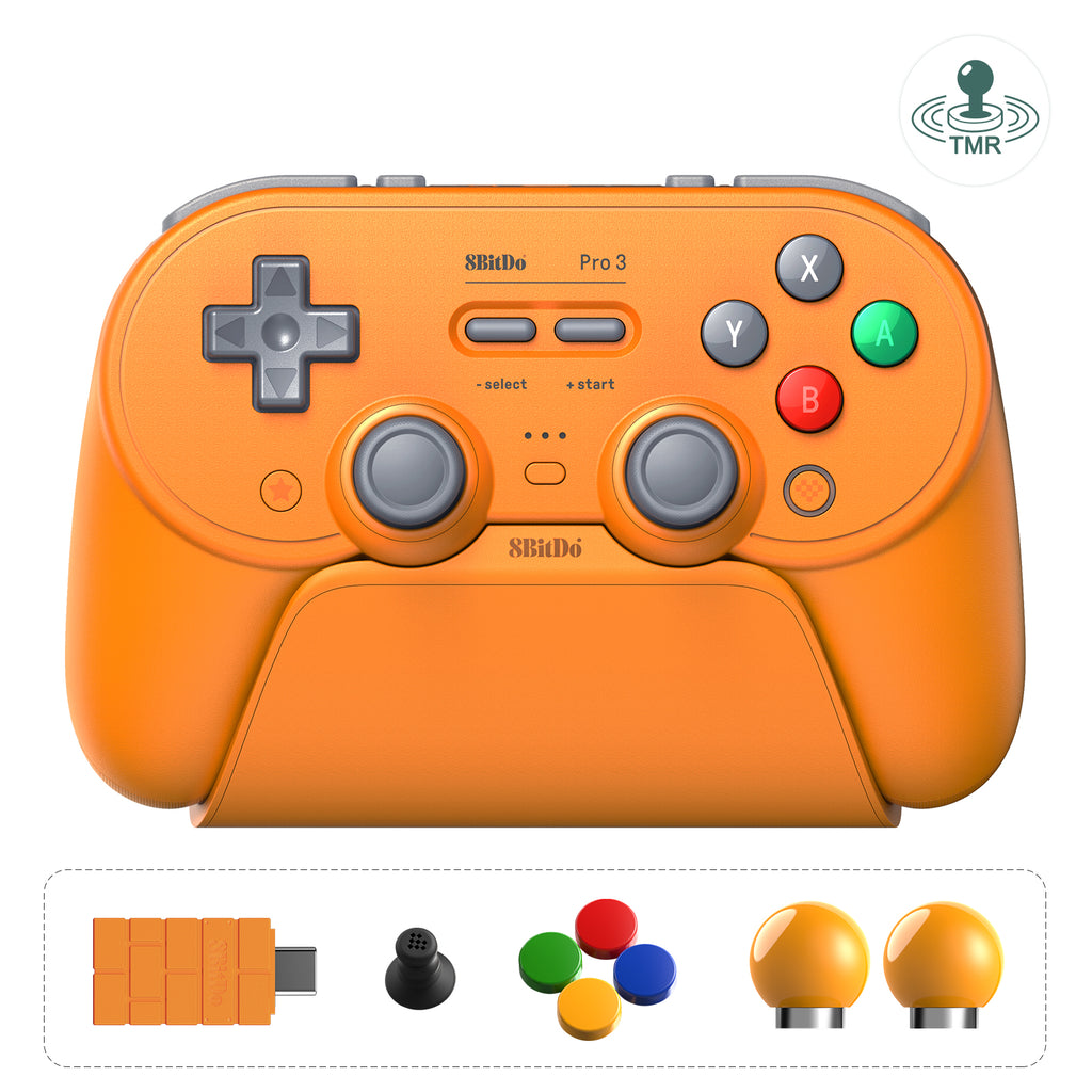 8BitDo Pro 3 Bluetooth Gamepad Orange