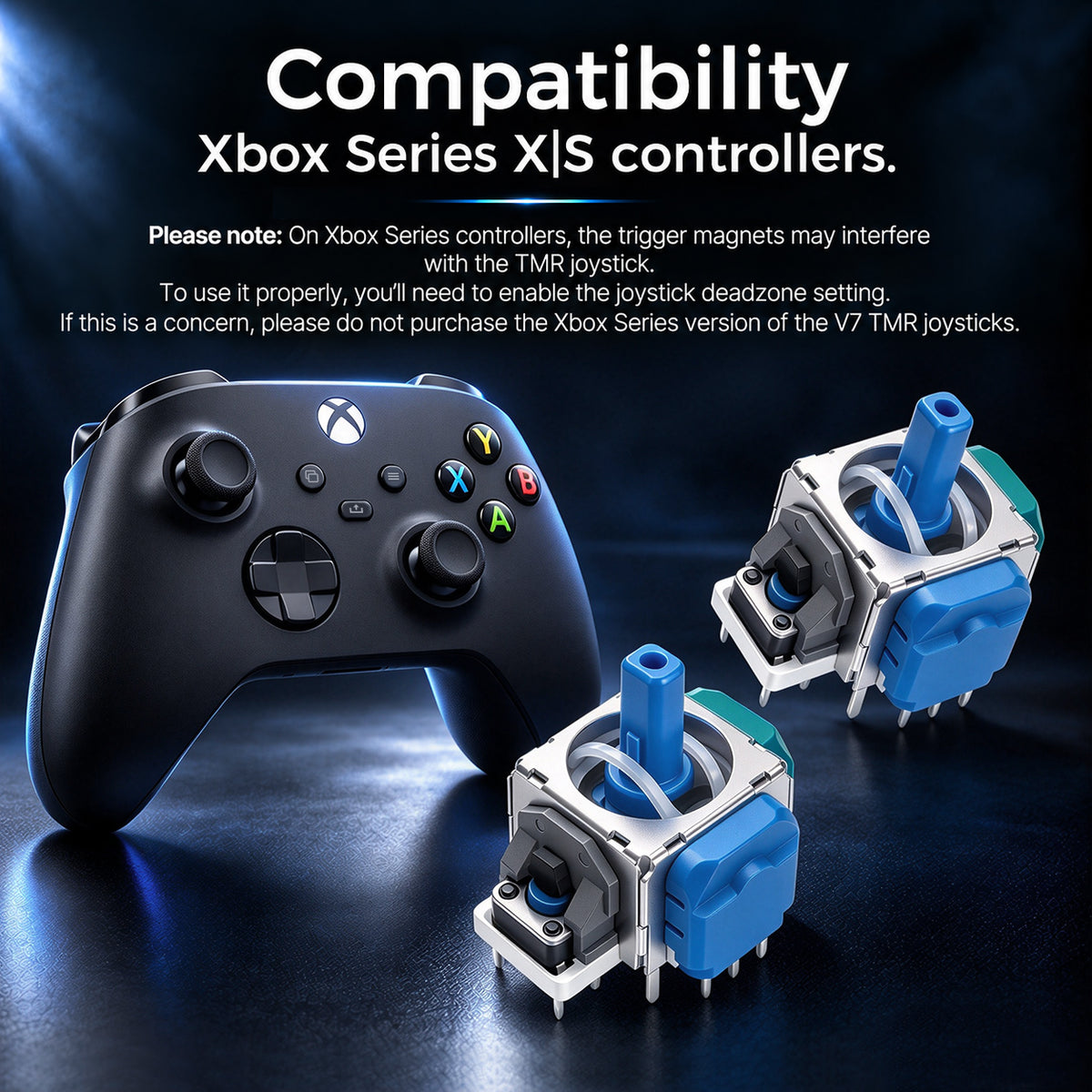 AKNES HallPi V7 TMR Angle-Sensing Joysticks (AK208/AK209)